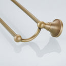1 piece Bathroom Hardware 60cm Wall Double Towel Rails Holder Bars Rack Brass Material