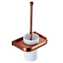 Toilet Bowl Brush Caddy Set With Brass Holder Hold Kit Bathroom Organizer