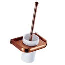 Toilet Bowl Brush Caddy Set With Brass Holder Hold Kit Bathroom Organizer