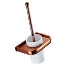 Toilet Bowl Brush Caddy Set With Brass Holder Hold Kit Bathroom Organizer