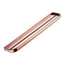 Wall Mount Brass Double Rail Towel Bar Rack Bathroom Towels Holder and Robe Hanger Bathroom Fittings 57cm
