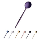 Long-handled ice tea spoon, cocktail stir spoons, stainless steel coffee spoons, Colored ice cream scoop