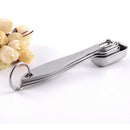 Stainless Steel Measuring Spoons - Set of 6 with Leveler Narrow Accurate Measuring Spoon Design Fits in Spice Jars
