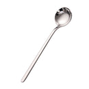 Dinning Stainless Steel Long handled Tea Spoon Soup Coffee Spoon Silver 13cm