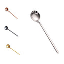 Dinning Stainless Steel Long handled Tea Spoon Soup Coffee Spoon Silver 13cm