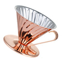 Rose Gold Copper Coffee Filter Cup Coffee Dripper Manual Filter Dripper