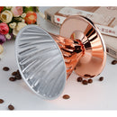 Rose Gold Copper Coffee Filter Cup Coffee Dripper Manual Filter Dripper