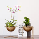 Metal Flower Pot with Stand Garden Plant Metal Iron Planter Home Decor