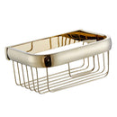 Shower Caddy Bath Bathroom Organizer Storage Basket Toilet Paper Holder Gold
