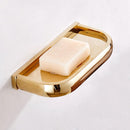 Golden Soap Dish Tray Wall Mounted Oil Rubbed Holder Box Home / Hotel Bathroom Accessories