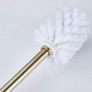 Antique Style Golden Brass Bathroom Toilet Brush Set Holder Brush with Ceramic Cup