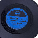 Drink Coaster Set,Useful Vinyl Record Retro Coasters -Tabletop Protection Prevents Furniture Damage
