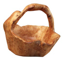 Decorative Wooden Fruit Basket Stand for Display Storage Collapsible Tabletop Kitchen Accessory