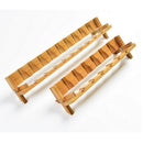 Dish Drying Rack Bamboo Dish Rack Collapsible Dish Drainer, Foldable Dish Drying Rack Wooden Plate Rack Made of Natural Bamboo