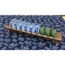 Dish Drying Rack Bamboo Dish Rack Collapsible Dish Drainer, Foldable Dish Drying Rack Wooden Plate Rack Made of Natural Bamboo