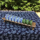 Dish Drying Rack Bamboo Dish Rack Collapsible Dish Drainer, Foldable Dish Drying Rack Wooden Plate Rack Made of Natural Bamboo