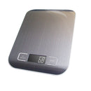 Transducer Digital Weight Touch Sensitive Kitchen Food Scale With Multi-Function Back-Lit LCD Display, Stainless Steel, 5kg Capacity