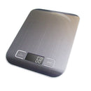 Transducer Digital Weight Touch Sensitive Kitchen Food Scale With Multi-Function Back-Lit LCD Display, Stainless Steel, 5kg Capacity