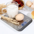 Transducer Digital Weight Touch Sensitive Kitchen Food Scale With Multi-Function Back-Lit LCD Display, Stainless Steel, 5kg Capacity