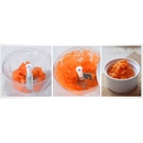Vegetable Chopper,Vegetable Fruit Dicer,Effortless No-Mess Salad Onion Vegetable Cutter+Slicer, Food Container,Cleaning Brush for Veggie