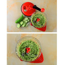 Vegetable Chopper,Vegetable Fruit Dicer,Effortless No-Mess Salad Onion Vegetable Cutter+Slicer, Food Container,Cleaning Brush for Veggie