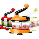 Vegetable Chopper,Vegetable Fruit Dicer,Effortless No-Mess Salad Onion Vegetable Cutter+Slicer, Food Container,Cleaning Brush for Veggie