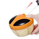 Onion Vegetable Fruit Salad Food Garlic Meat Chopper Dicer Cutter Stainless Steel Manual Hand Chopper