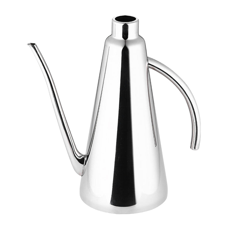 1 x Kitchen Stainless Steel Silver Long Mouth Soy Vinegar Cruet Dispenser Pot Oil Can