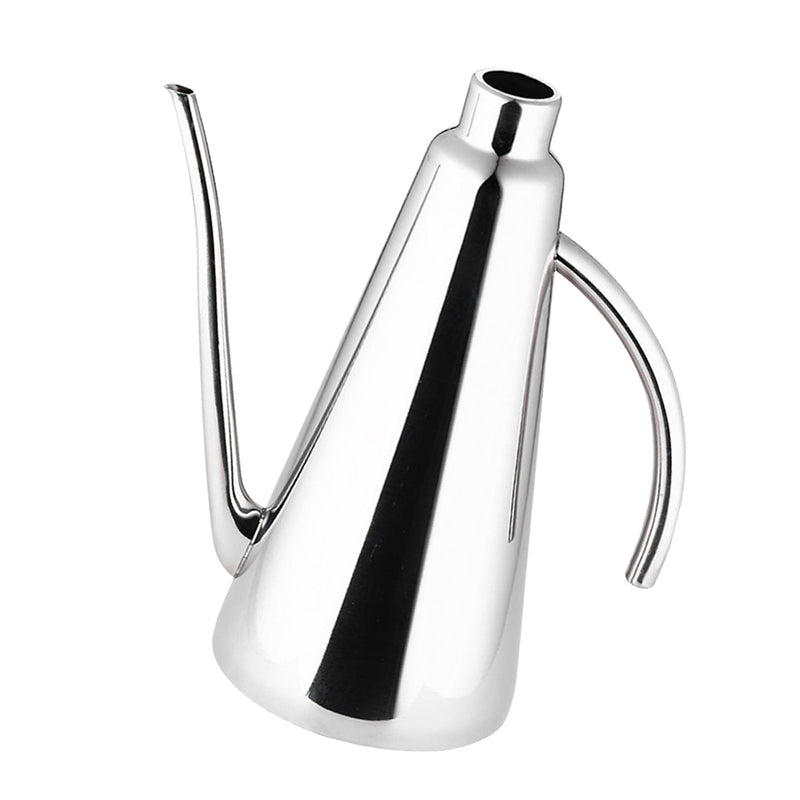 1 x Kitchen Stainless Steel Silver Long Mouth Soy Vinegar Cruet Dispenser Pot Oil Can