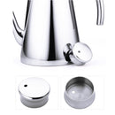 1 x Kitchen Stainless Steel Silver Long Mouth Soy Vinegar Cruet Dispenser Pot Oil Can