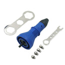 Adaptor Rivet Drill Attachment Riveting Nut Gun Cordless Electric Tool Blue