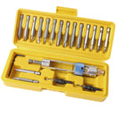 Kit of Half Time Drill High Speed 20 Bits Drill Driver Screwdriver Head Tool High Speed Steel Self-locking Extension Holder