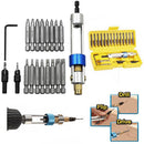 Kit of Half Time Drill High Speed 20 Bits Drill Driver Screwdriver Head Tool High Speed Steel Self-locking Extension Holder