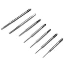 7 Pieces M1.1-M2.5 Portable Machine Hand Screw Thread Metric Plug Tap Drill Set and M1-M8 Adjustable Ratchet Wrench Tap Hand Tool