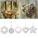 26cm Iron Wire Wreath Frame Succulent Pot Metal Hanging Planter Plant Holder