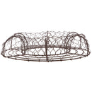 26cm Iron Wire Wreath Frame Succulent Pot Metal Hanging Planter Plant Holder