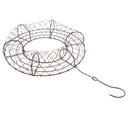 26cm Iron Wire Wreath Frame Succulent Pot Metal Hanging Planter Plant Holder