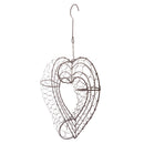 26cm Retro Iron Heart Shape Succulent Pot Metal Hanging Planter Plant Holder
