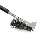3 in 1 Barbecue Tools 18 inch Stainless Steel Barbecue Grill Cleaning Brush Three Head