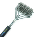 18 inch Bristles Stainless Steel Woven Wire 3 in 1 Cleaning Stiff Brush Cleaner For Barbecue BBQ Oven Grill