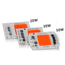 COB LED Grow Light Chips for Indoor Plant Veg and Flower , Full Spectrum 380nm -840nm Plant Led Beads 15W