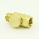Solid Brass Inline Valve Coupler 1/4'' Female NPT Air Fluid Liquid Water