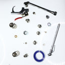 Air Tool Connection Accessories Kit Blow Gun Coil Hose Tyre Inflator Gauge