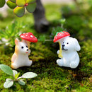 3pcs Mini Resin Fawn Fairy Garden Micro Landscape Home Garden Decoration