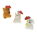 3pcs Mini Resin Fawn Fairy Garden Micro Landscape Home Garden Decoration