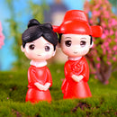 Miniature House Fairy Garden Micro Landscape Home Garden Decoration Bonsai Craft Decor - Couple