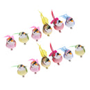 12pcs Magpie Lifelike Artificial Feathered Foam Bird for Displays, Crafting and More
