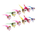 12pcs Magpie Lifelike Artificial Feathered Foam Bird for Displays, Crafting and More