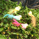 12pcs Bird Realistic Feathered Artificial Craft Animal Home Garden Decor Gift