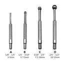 4x Small Hole Gage Set Full Ball Type Gauge 1/8"-1/2" for Inner Diameter